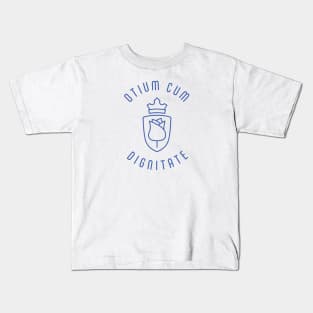 Otium Cum Dignitate - Leisure with Dignity - Rose and Crown Kids T-Shirt